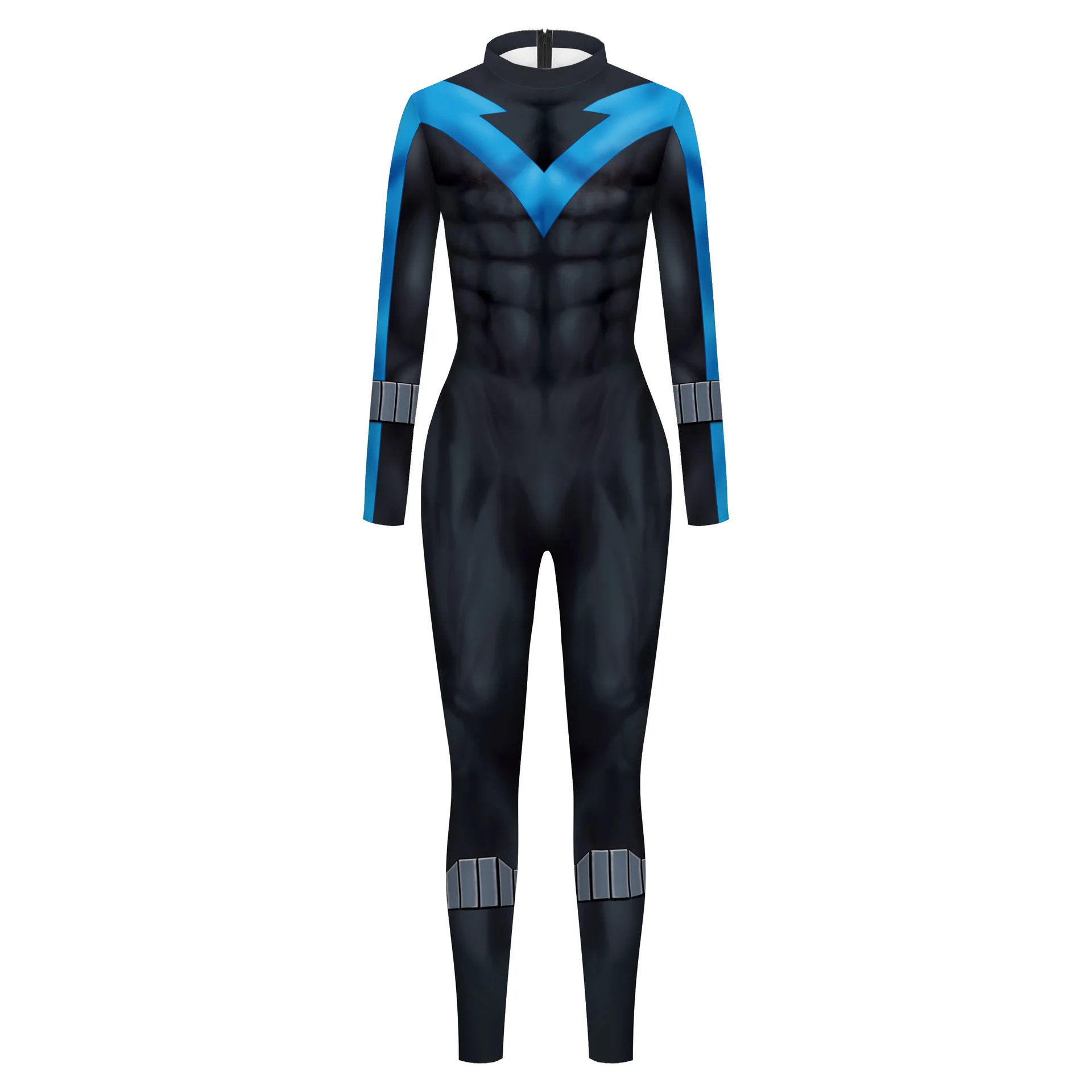 Superheld Nightwing Mannen Cosplay Zentai Bodysuit Dick Grayson Jumpsuit Kostuum  Halloween Party Cosplay Catsuit Spandex - AliExpress, image size:1920x1920