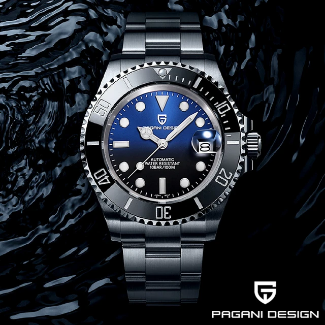 2023 PAGANI DESIGN 40mm Luxury Men's Wristwatch Stainless Steel 