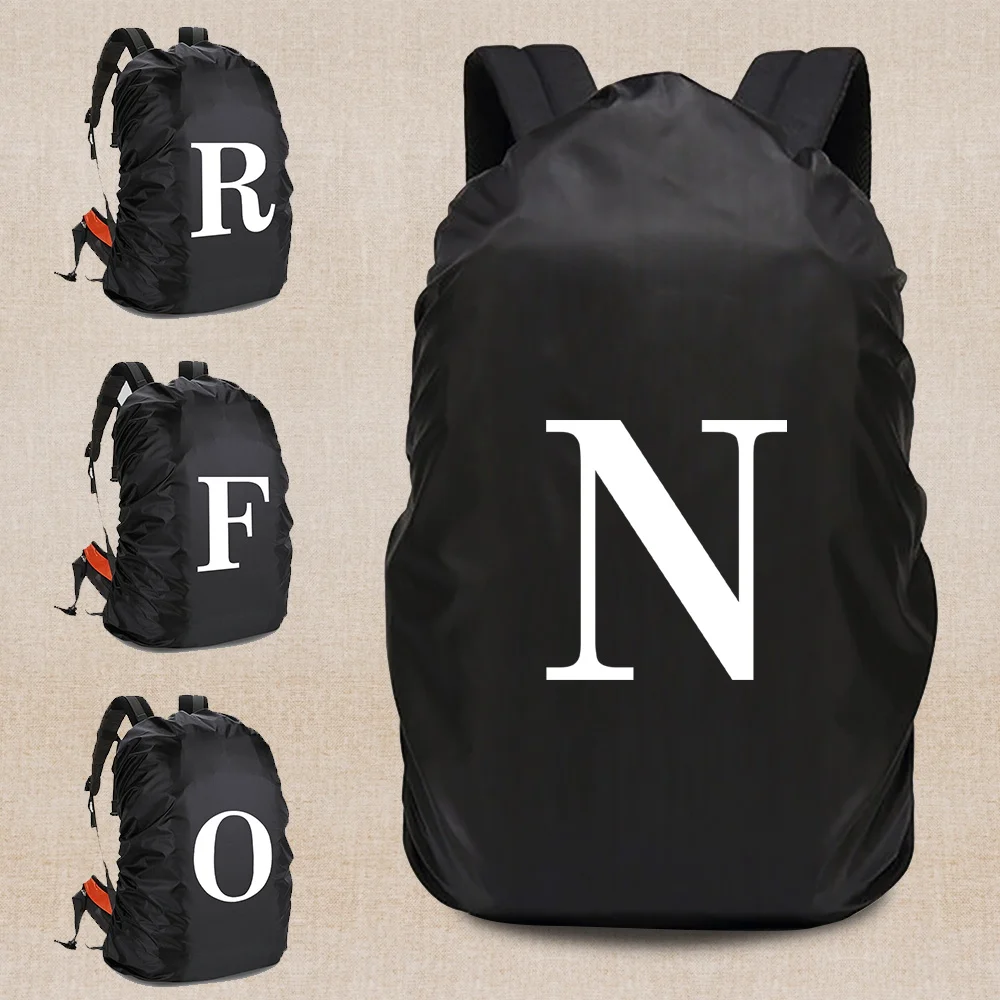 

Waterproof Backpack for Outdoor Hiking Camping Climbing Rain Cover 20L-70L White Letter Series Travel Bag Dust Raincover Case