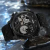 SKMEI 2202  Sport Watch Mens LED Light Stopwatch Waterproof Wristwatches Alarm Creative Cool 4 Time Display Countdown Digital 3