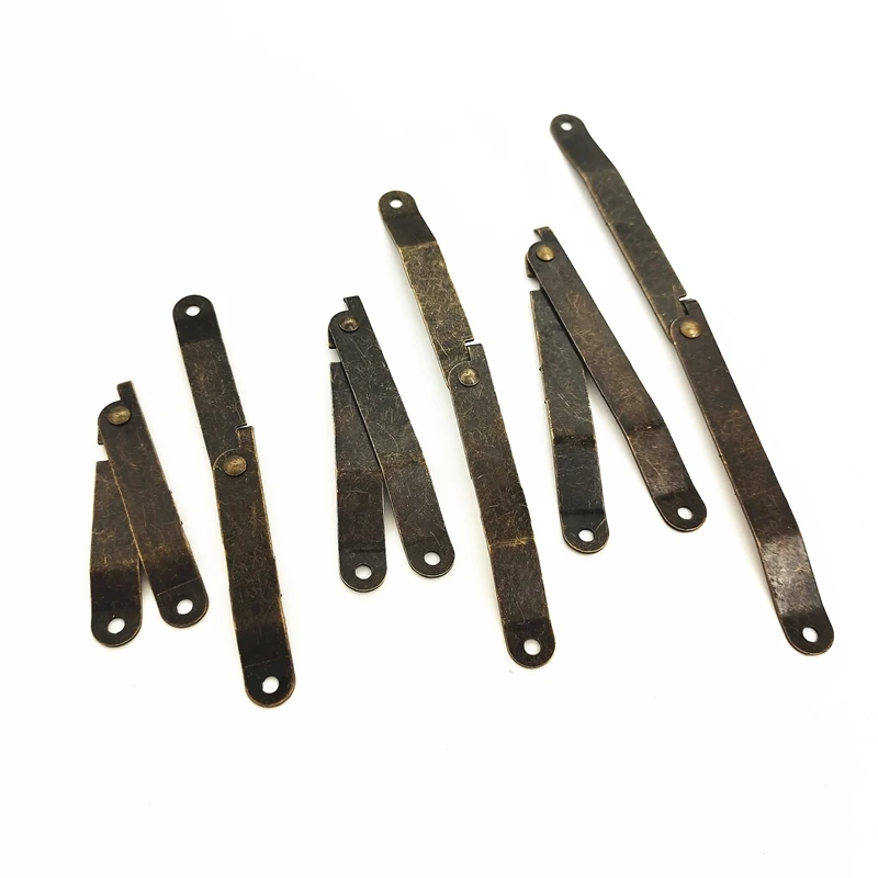 가구 지지 경첩 나무 삼각대, 크기 67mm/82mm/97mm, 골동품 황동 지원, 선물 코너 나무 지지 경첩