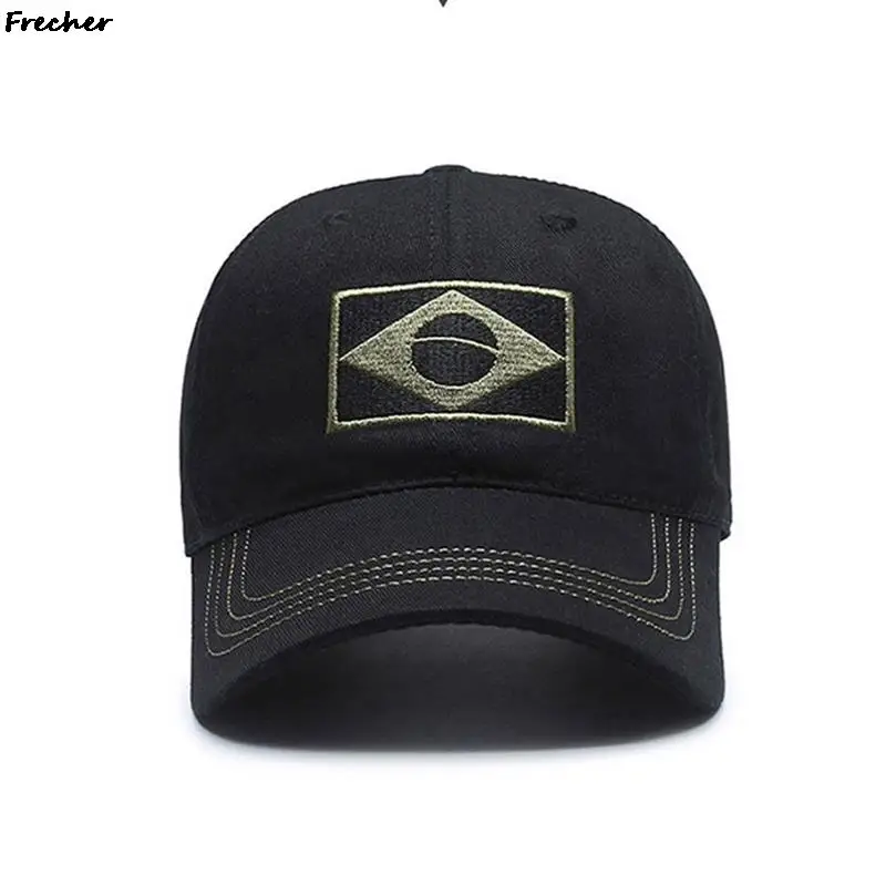 Men's Comfortable Golf Hats Embroidery Brazil Baseball Caps Football Team Male Hat Outdoor Cycling Running Sports Cap gorras
