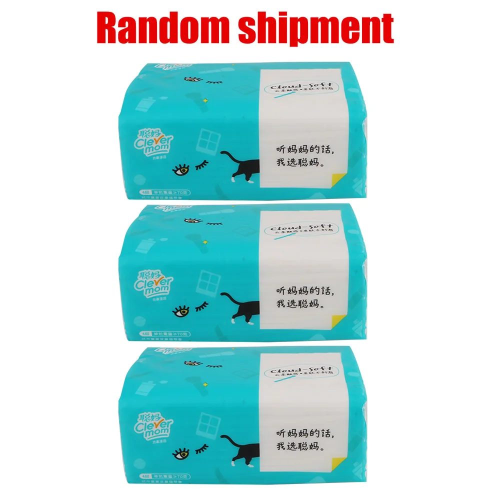 4 Layers 300 Sheets Toilet Paper Disposable Dinner Table Napkins Household Pure Wood Pulp Paper Towel Tissue