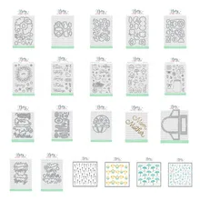  Happy Mother's Day Gift Spring Wreath Cutting Dies Hot Foil Plates Layered Stencils Stamps Scrapbooking Greeting Card Handmade 