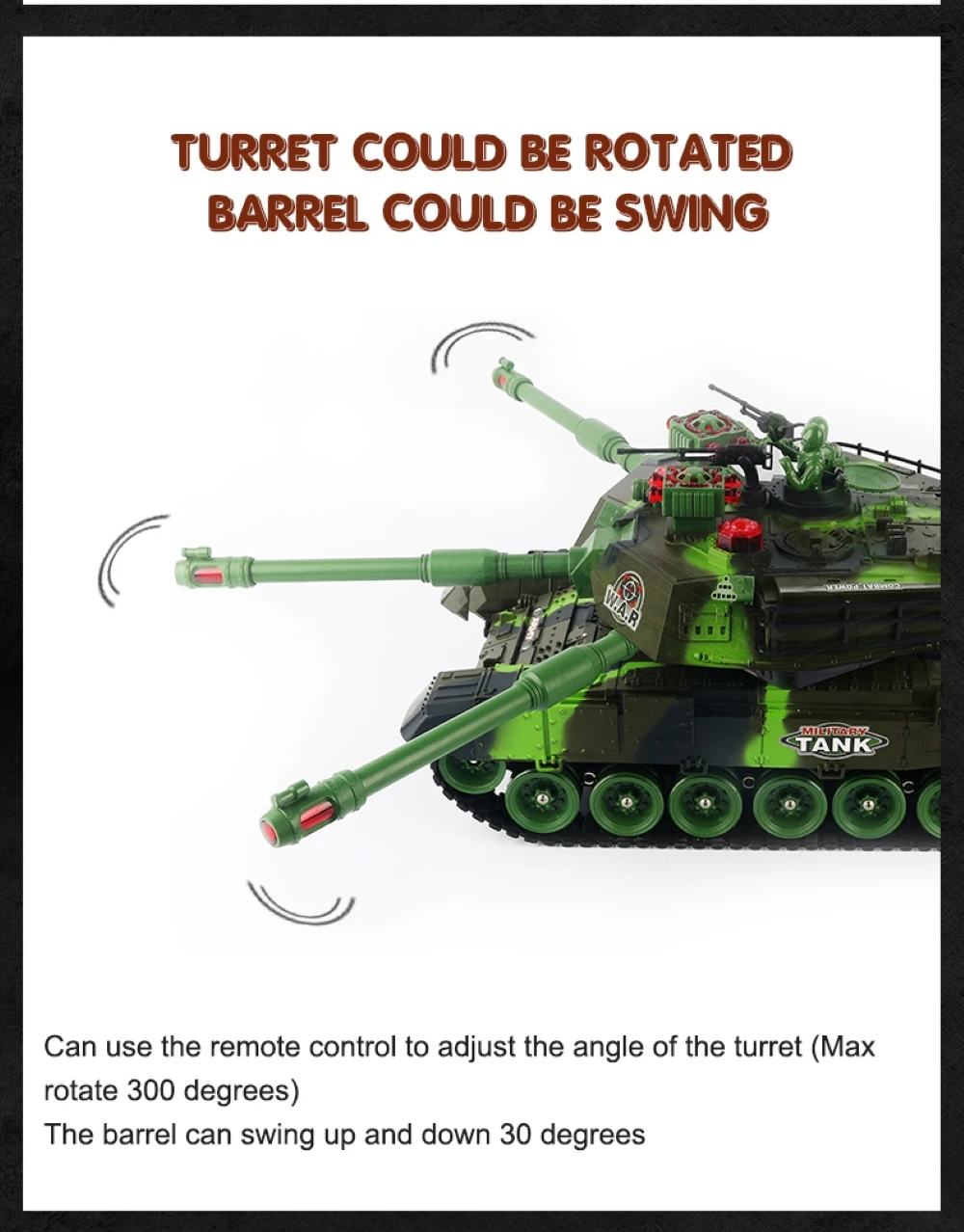 1/30 Super RC tank battle tanks launch cross-country tracked remote control vehicle charger battle boy toys for kids children 4