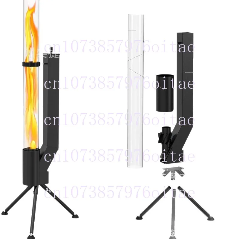 수직형 장작 난로 파티오 난방 난로 야외 캠핑용