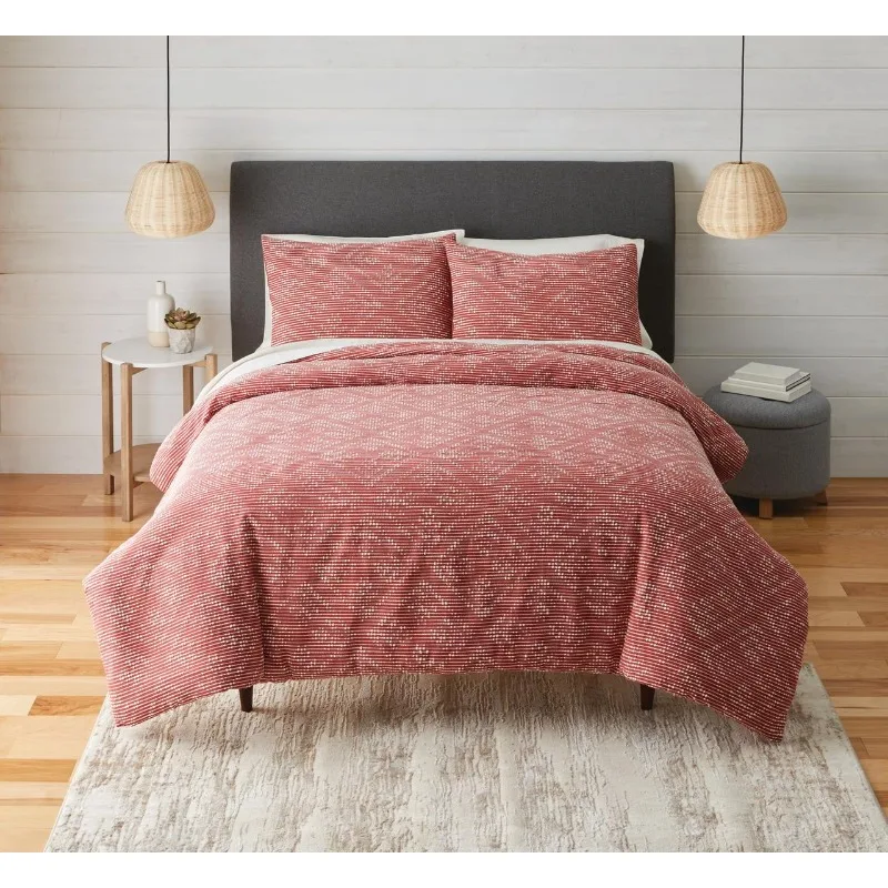 

Better Homes & Gardens 3-piece Red Woven Diamond Comforter Set, King