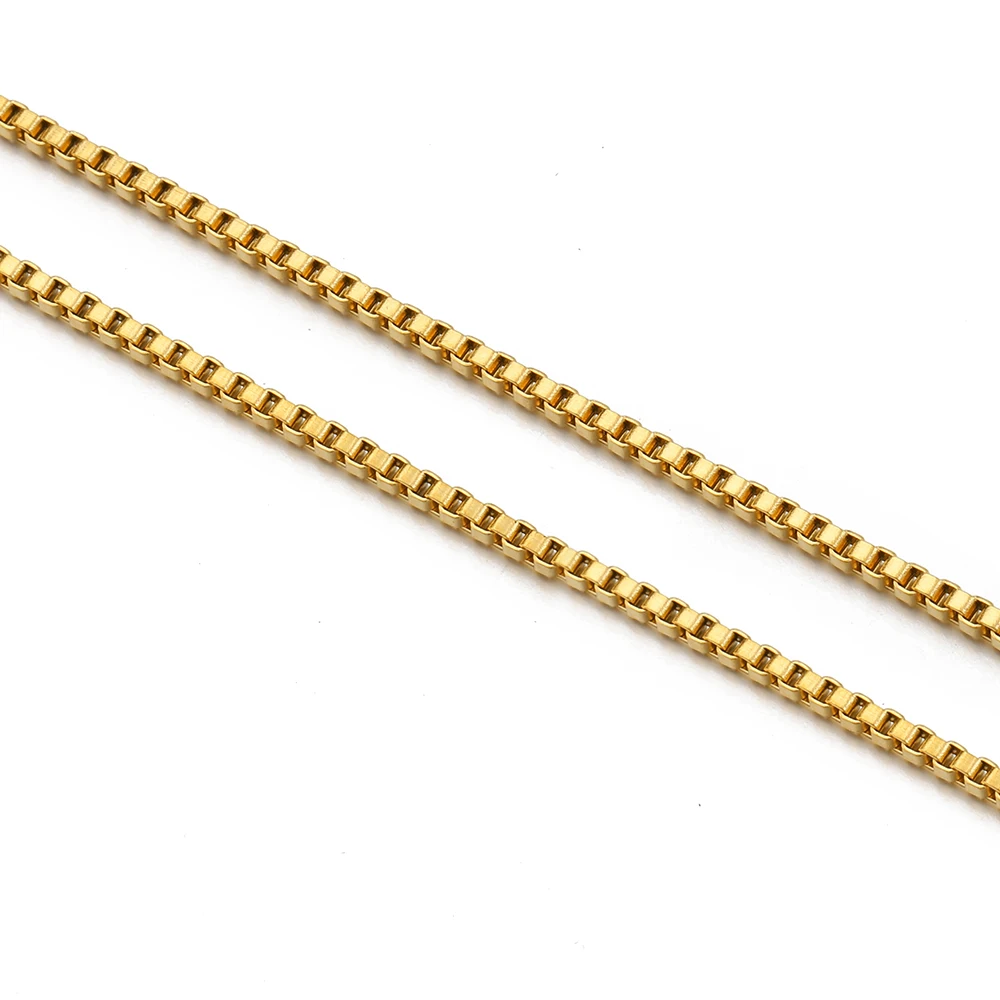 1M Edelstahl Trend Hohl Rechteck Box Kette für Halskette Armband für DIY Männer Schmuck Machen Erkenntnisse Tasche Kette liefert – Detail 25