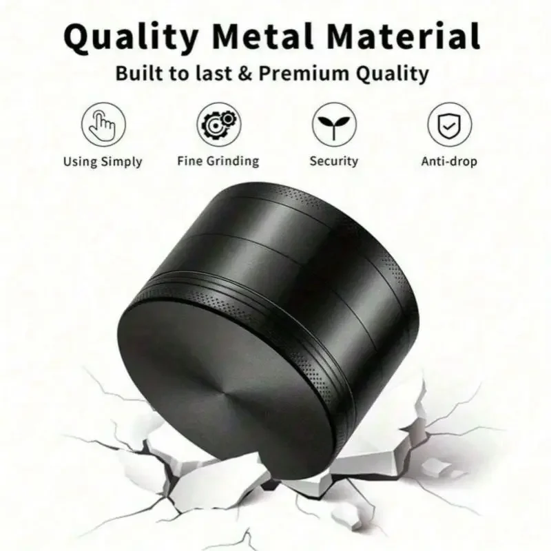 2inch Metal Manual Herb Grinder Pepper Crusher Cigarette Grass Grinder Spice Tobacco Mill Smoking Accessories Kitchen Tools