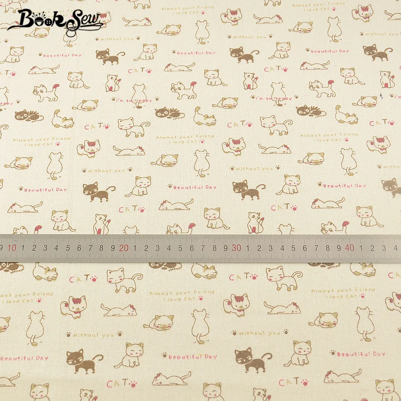 TERAMILA Cotton linen fabrics Map of the Word Home décor Sewing Material for Tablecloth Pillow Curtain Cushion Tissu