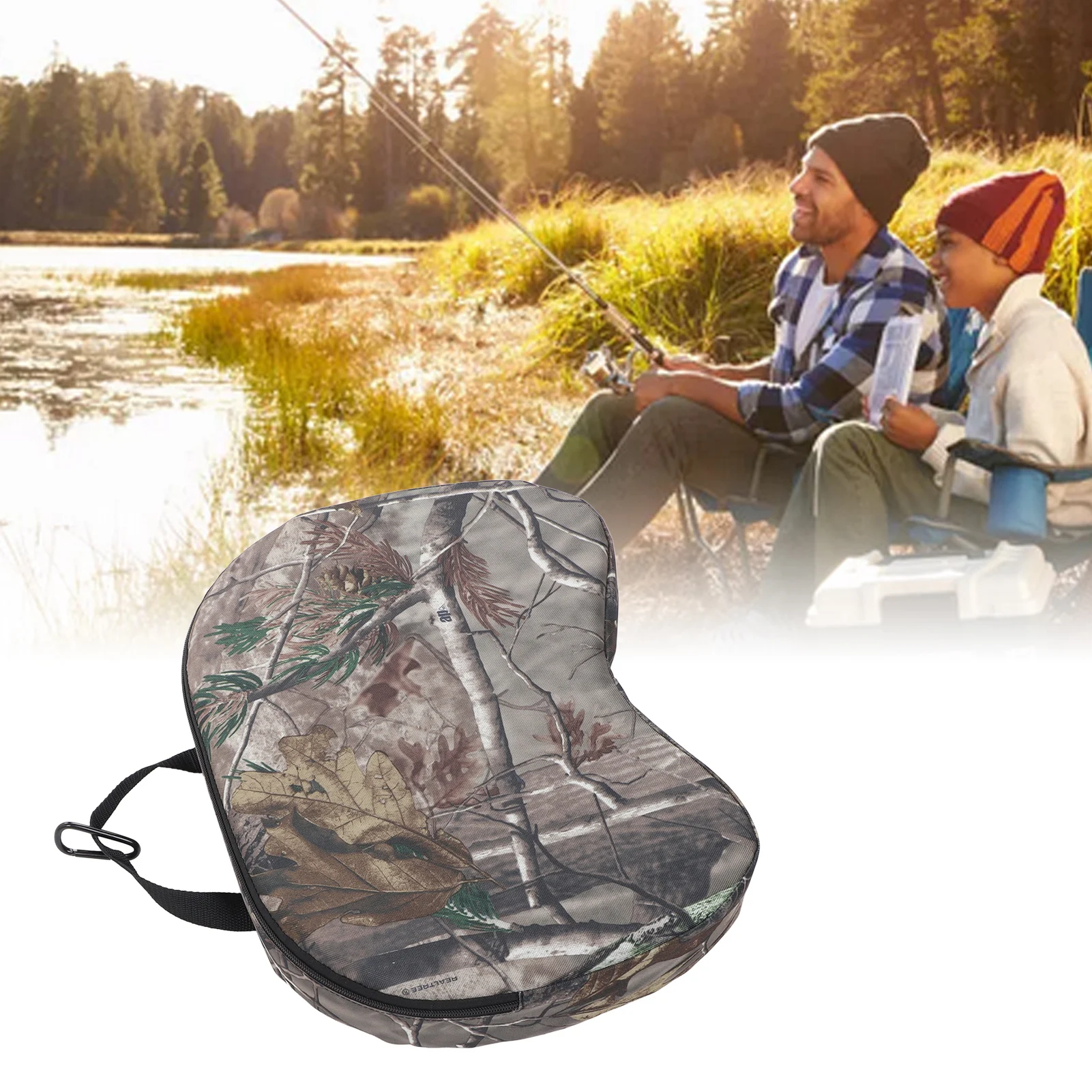 Hunting Seat Cushion Concave Design Portable Handle Foam Padded Outdoor Sitting Pad