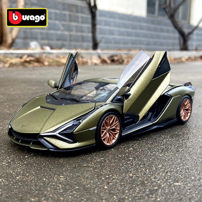 

Bburago 1:24 Lamborghini Sian FKP 37 Alloy Sports Car Model Diecast Metal Toy Car Model High Simulation Collection Children Gift