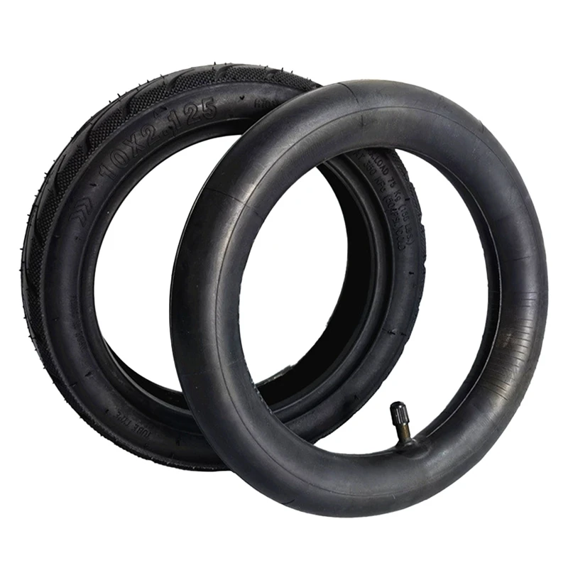 

Electric Scooter Accessories Inner Tube And Outer Tire Rubber Black Tyre 10X2.125 Inch For Segway Ninebot F20-F25 F30-F40