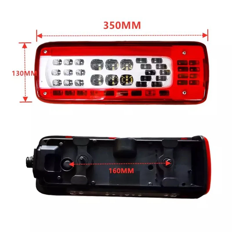 1 Pair 24V led truck tail lamp for volvo truck FMX 500 led tail