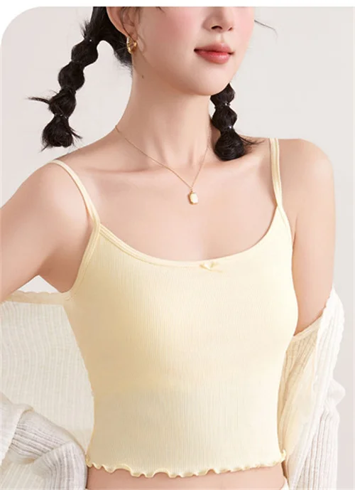 Bh Pad Sexy Nachtwäsche Sling Hemd Neue Bodenbildung Homewear Weste Ein Stück Pyjamas Top Frauen Unterwäsche Nacht Tragen Grundlegende Hemd – Detail 1
