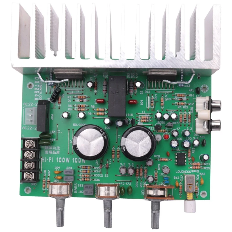 

Усилитель TDA7294, аудиоплата AMP 100Wx2, высокомощный 2,0 канальный усилитель, звуковой динамик, Домашнее аудио