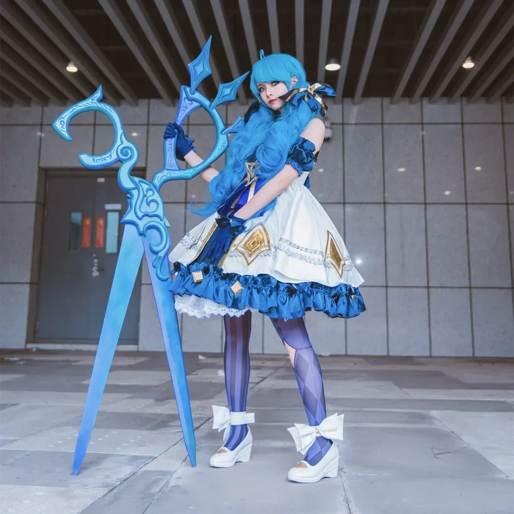 Lol gwen-コスプレアクセサリー,木製のはさみ,武器のレプリカ