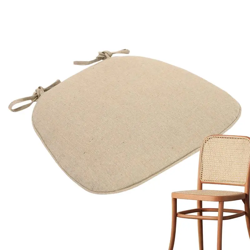 

Chair Cushions For Dining Chairs U-Shape Linen Chair Pad Dining Chair Cushions Home Decor Machine Washable Comfortable For