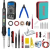 LF 80W Digital display soldering iron welding set C/F switching calibration temperature 100-500C home repair DIY soldering set 1