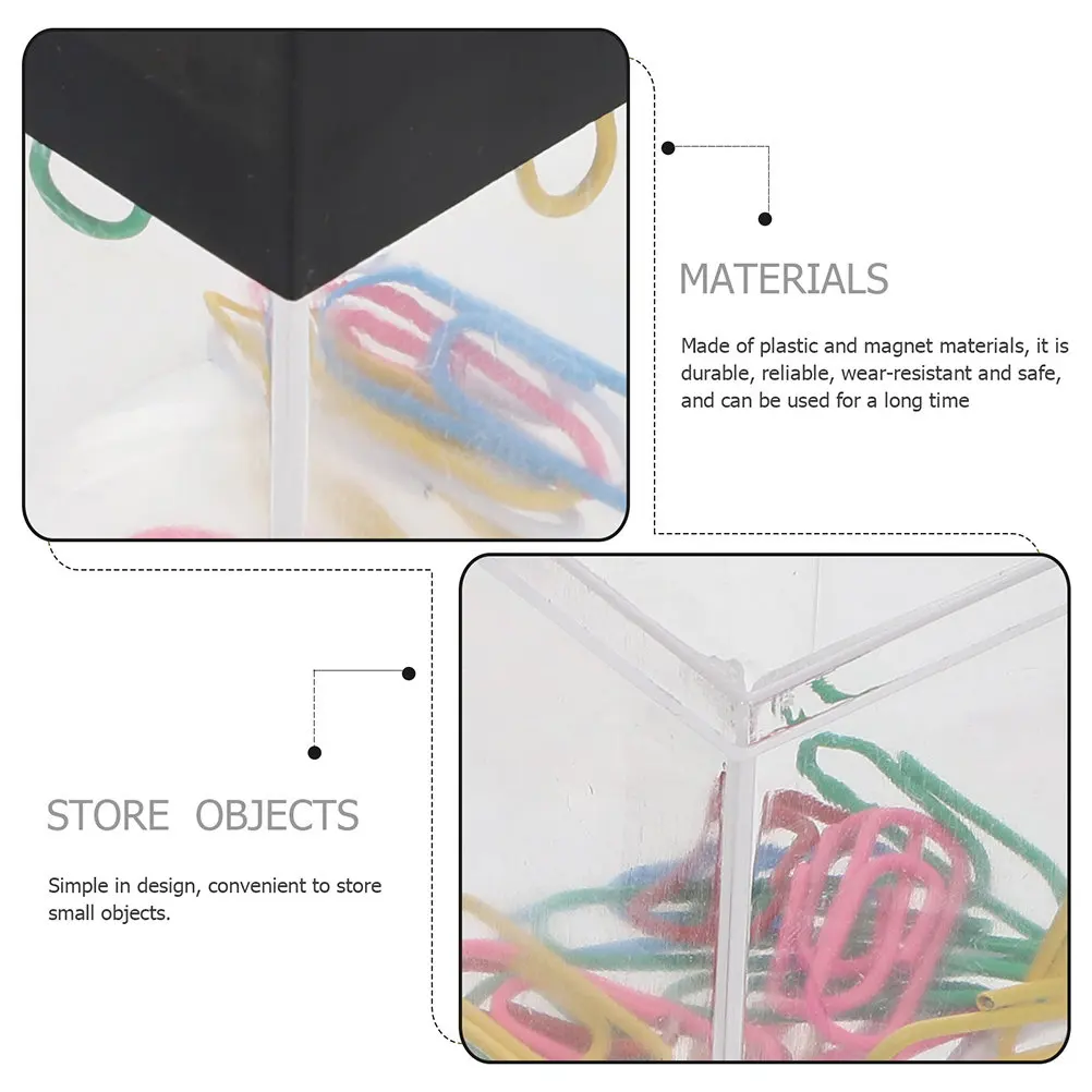 3Pcs 작은 물체 정리 상자 보관함 학교 사무실 홈 다기능 잡화 보관 상자 용 데스크탑 정리함