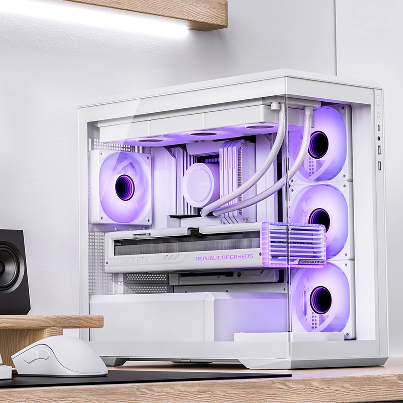 JONSBO D301 Chassis MATX Seascape Room Side Penetration Support 360 Water-Cooling Back Plug Motherboard PC Game Computer Case