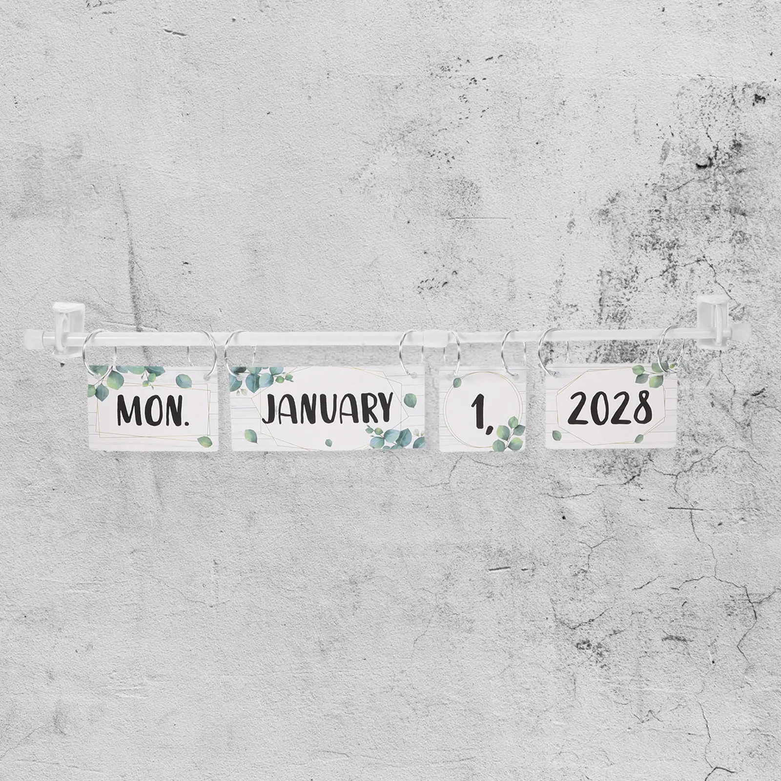 1세트 교실용 플립 캘린더, 수동 플립 디자인, 간편 설치, 2025-2028년 교육용 캘린더, 게시판용, 교구
