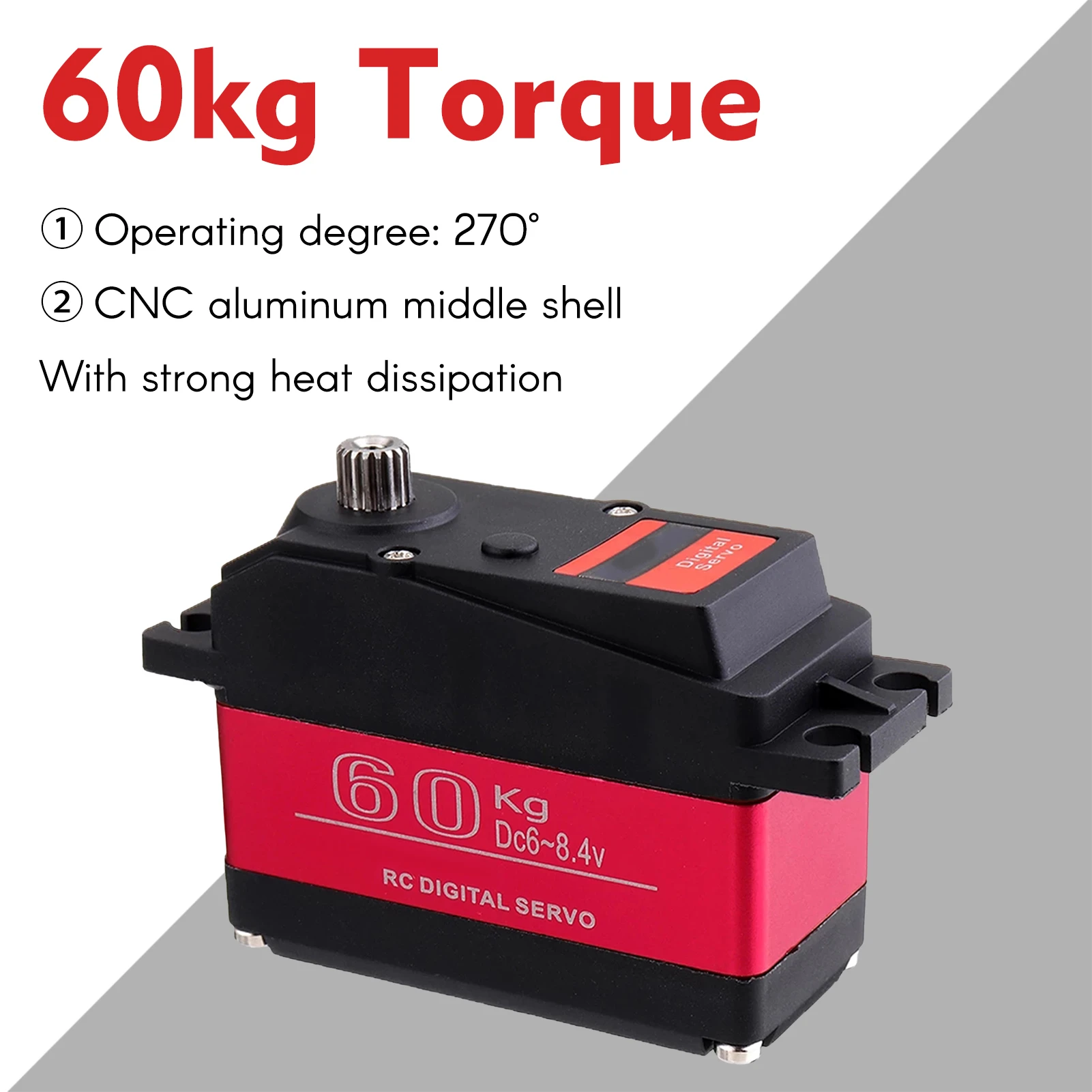 High Torque Hv Waterproof Servo 60kg Ds5160 Robot Servo Metal Gear