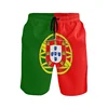 Classic 3d Print Portugal Flag Beach Shorts Men Quick Dry Bathing Suits Loose Surf Board Shorts Popular Sports Swim Trunks 2