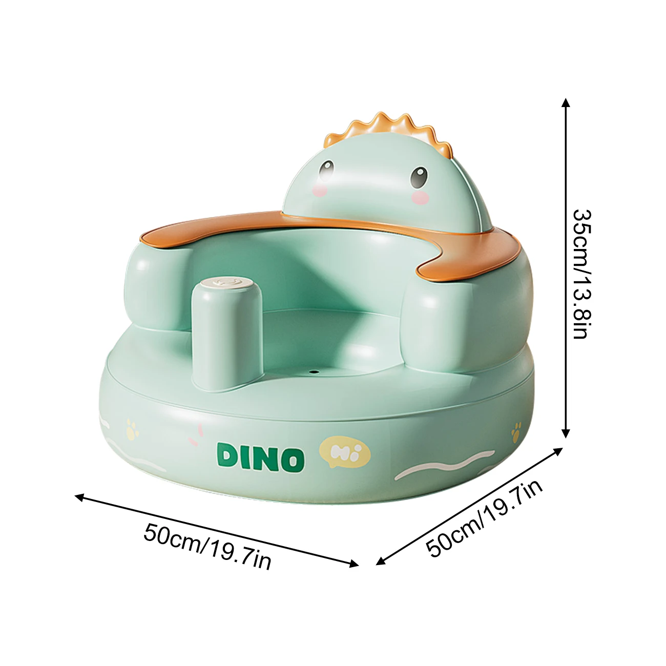 1PC Inflatable Baby Chair with Built in Air Pump, Sit me Up Floor Seat for Baby 3 Months - 6
