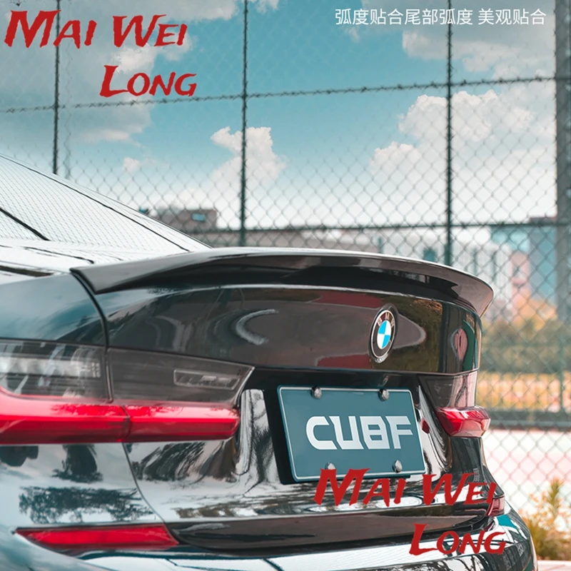 BMW G20 2019 2020 320i 320D 새로운 3 시리즈 ABS 외부 후면 스포일러 테일 트렁크 부츠 윙 장식 자동차 MP 스타일링