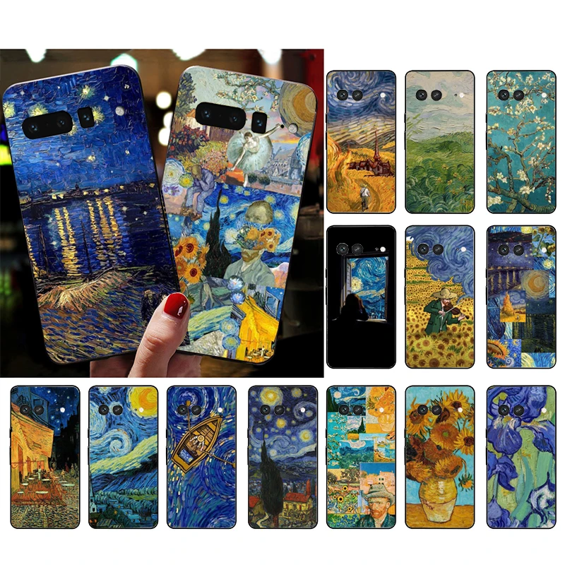Van Gogh Painting Art Phone Case Per Google Pixel 8 7 Pro 7A 7 6A 6 Pro 5A 4A 3A Pixel 4 Xl Pixel 5 6 4 3 3A Xl