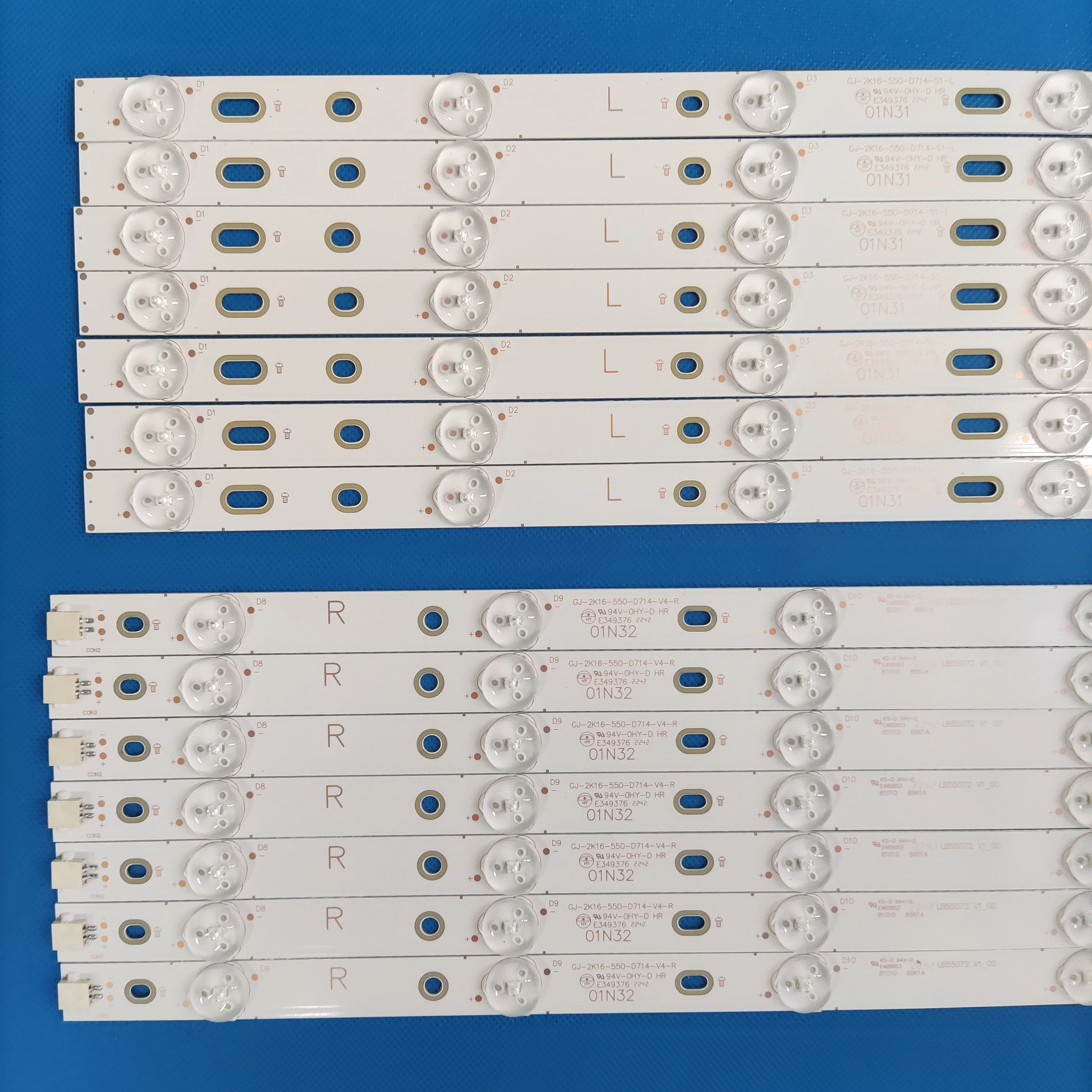 Фото Светодиодная подсветка для 55PUS6501/12 55PUS6551/12 55PUS6561 55PUS6581 TPT550U2 GJ-2K16-550-D714-V4-L R LBM550M0701-KY-4 0 (R) (L) №2