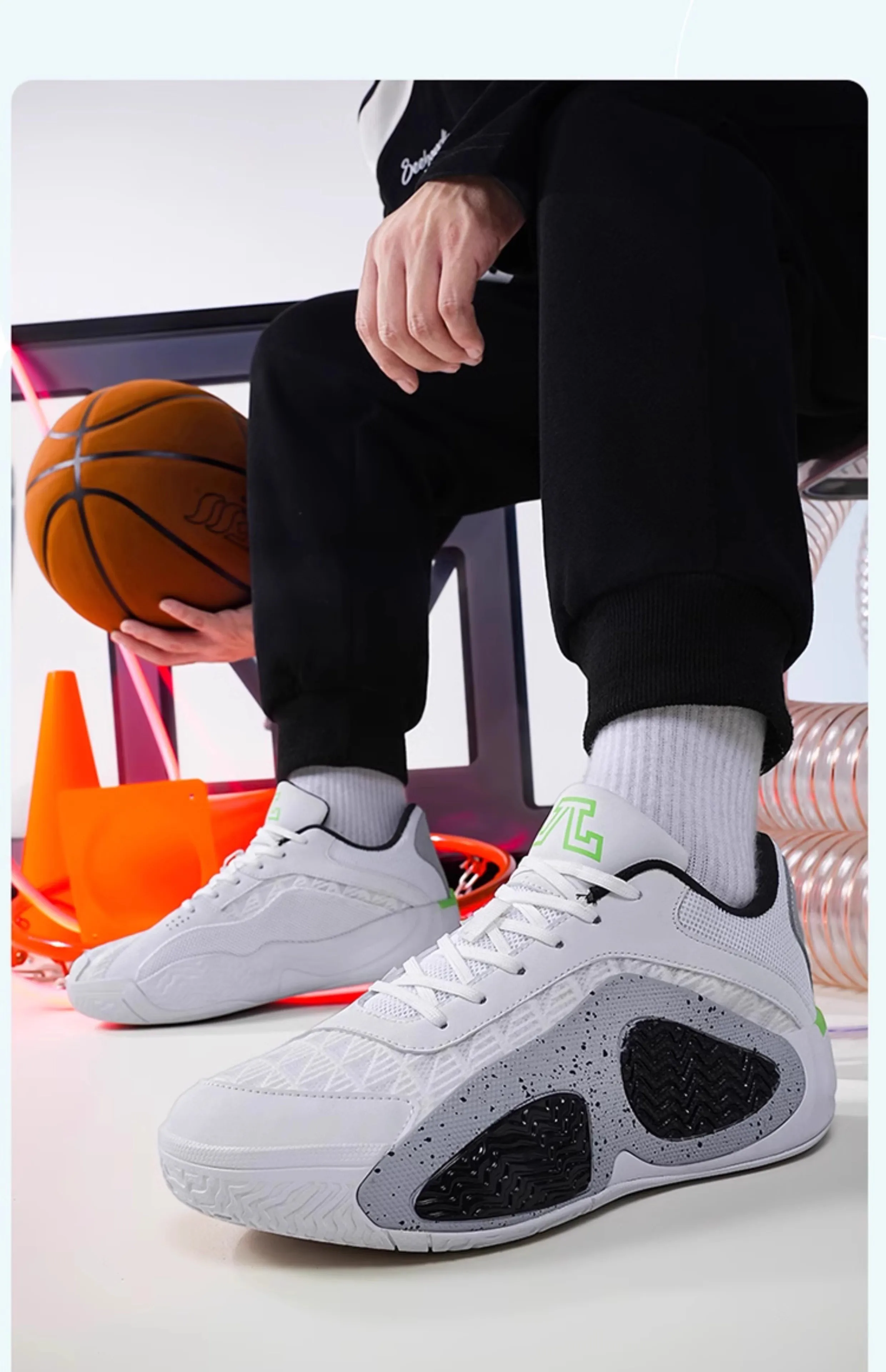 Marca clássica confortável antiderrapante tênis de basquete de cano baixo, tênis de basquete de ginástica, tênis de treinamento de basquete wearable