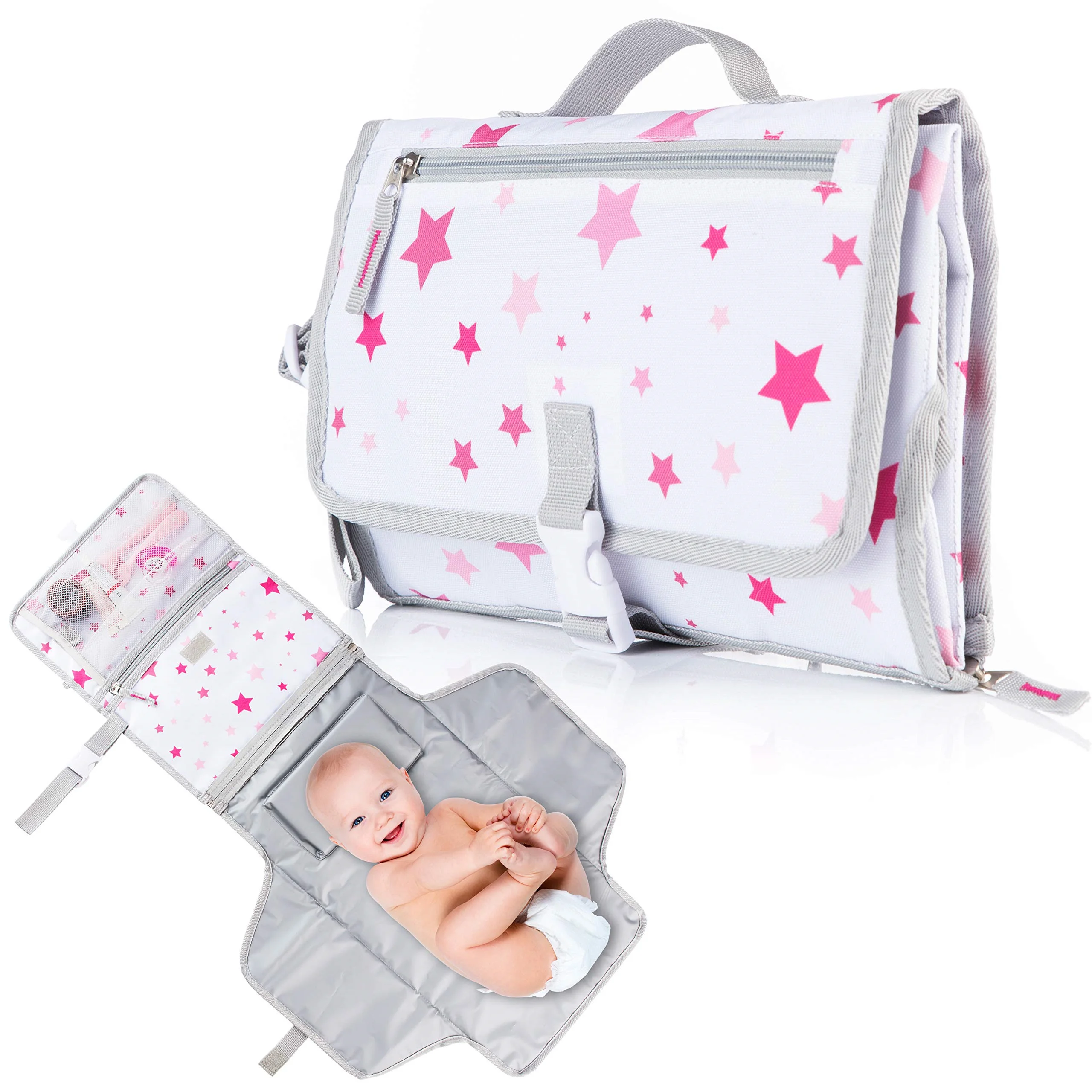 New Femimin Multifunction Infant Foldable Diaper Changer Waterproof Pad Newborn Supplies Newborn Portable Baby Changing Pad