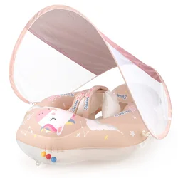 Baby Swimming Float with Canopy - Inflatable Infant Ring (BO5015Pro-L)