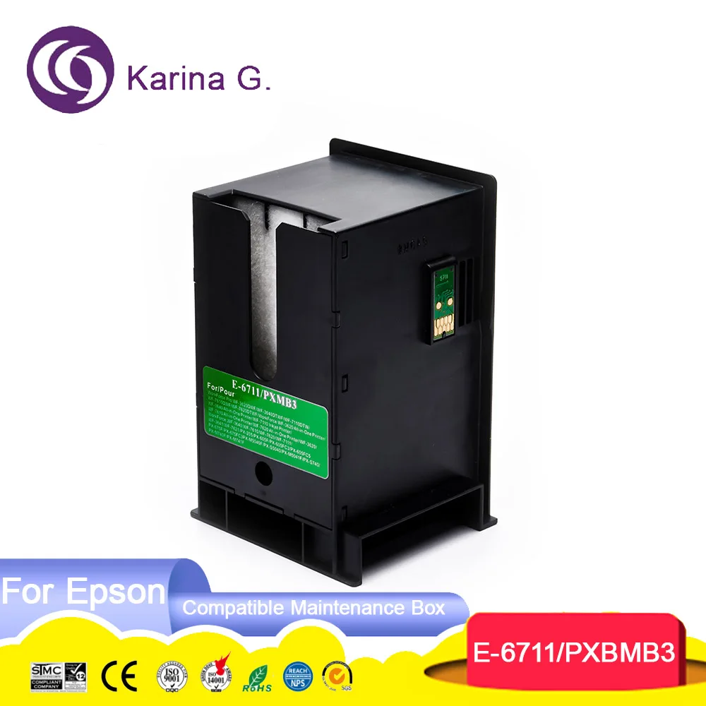 6711 T6711 C13T671100 PXMB3 Compatible Waste Ink Tank Maintenance Box For  workf