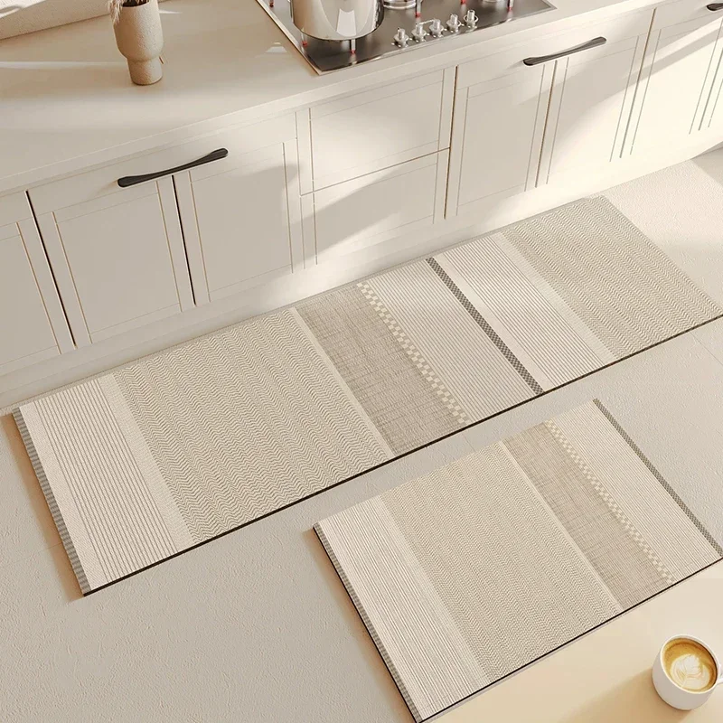 Carpet for Kitchen Diatomite Mat Non-slip Water-absorbent Quick-drying Long Rug Bathroom Mats  Alfombra De Cocina 규조토 주방매트 2