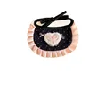 Cat Bib Lolita Style Cute Polka Dot Pet Neck Decoration Cat Role-playing Clothing Drool Bib Fabric Scarf 5