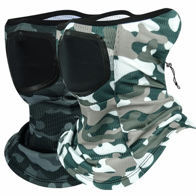 Kopfbedeckung Schlauchschals Stirnbänder Radfahren Bandana Gesichtsmaske für Radfahren Wanderungen 69HD – Detail 9