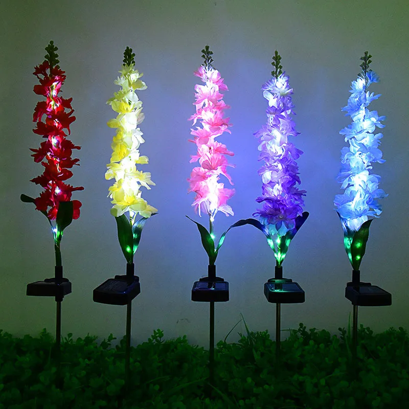 

Solar Light Hyacinth Ground Plug Light Violet Narcissus Landscape Light