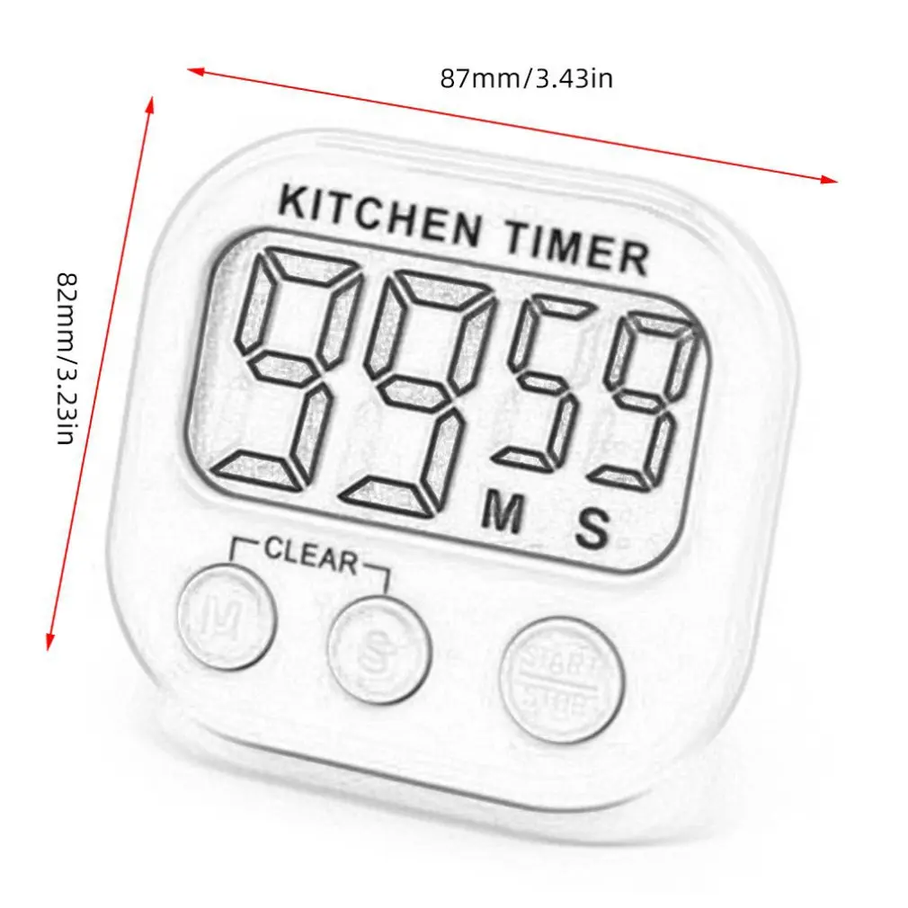Hot Electronic Timer Household Large-screen Kitchen Digital Timer Portable Electronic Alarm Clock Laboratory Timer Dropshipping - 6