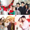 16PCS Acrylic Photo Frames Keychain Holder Photo Insert Blank Keyring For DIY Craft 2.2 x 3 Inch 4
