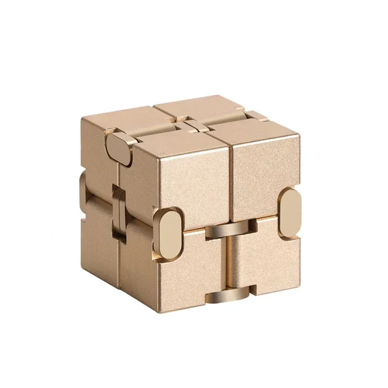 Best Metal Stress Relief Infinite Cube Antistresse Toy Fidget Decompression Attention And Concentration EDC Desk Gadgets Adults