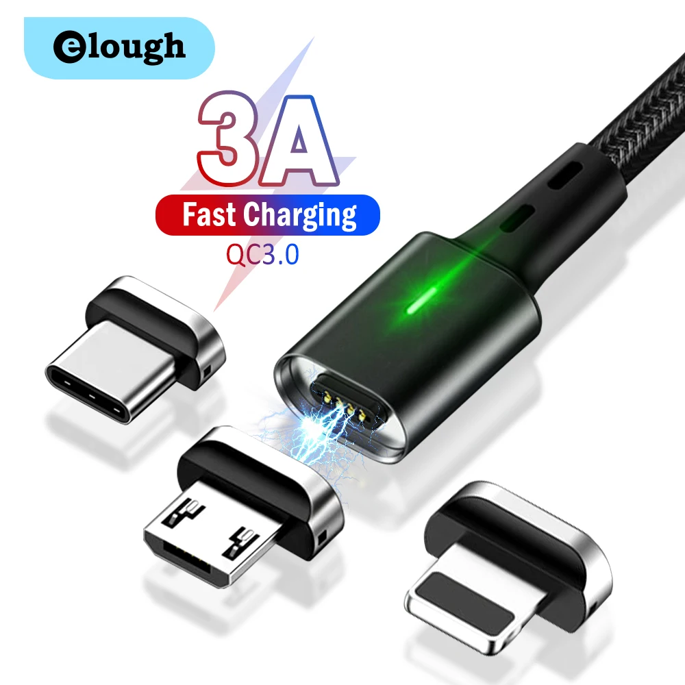 Elough-Magnetic-USB-Type-C-Cable-Fast-Charging-for-iPhone-Xiaomi-Redmi ...