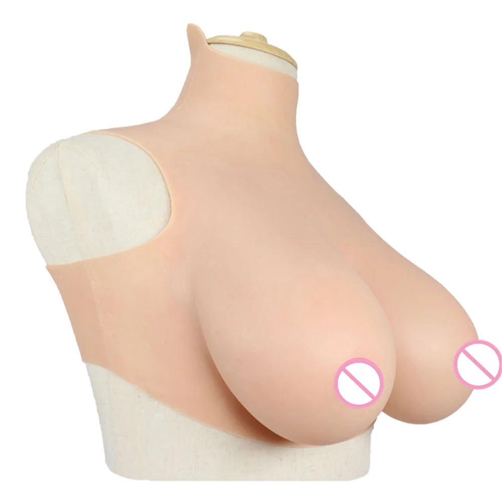 Realistic Boobs Silicone Artificial Tits Huge Chest Fake Simulated Breast for Crossdresser Shemale Prothesis Women Men Adult Toy