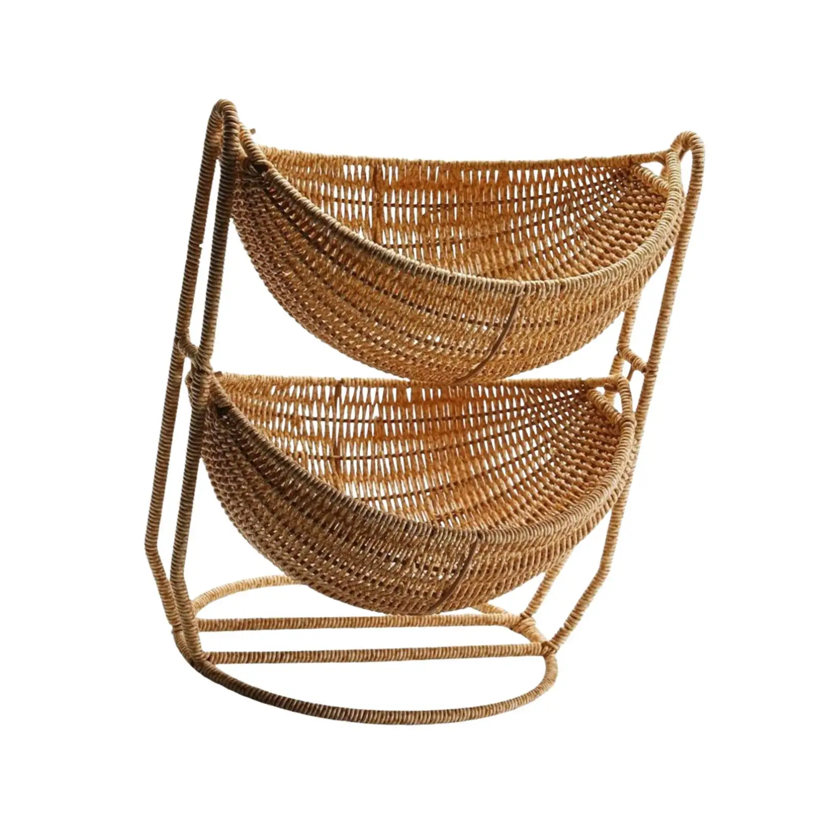 Fruit Basket of 2 Creative Decorative Levels for The Dining Party Vacation