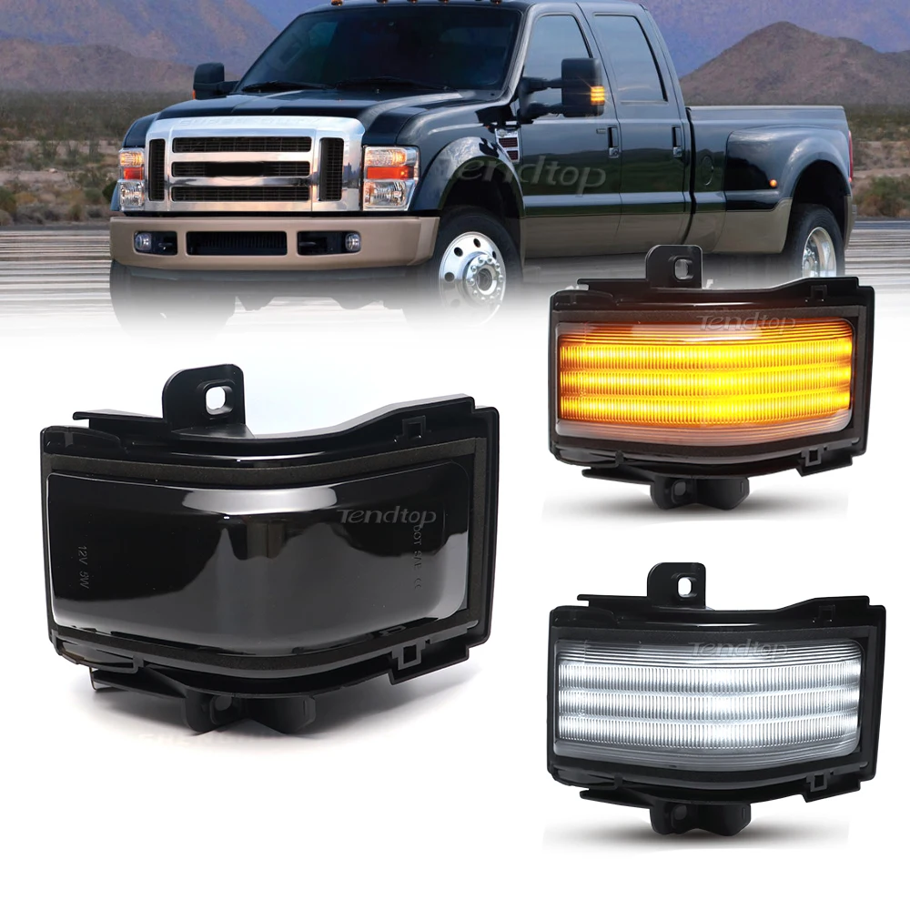 

Dynamic DRL Turn Signal Light Blinker LED Flashing Indicator Sequential Side Lamp For 2017- 2022 Ford F150 F250 F350 F450 F550