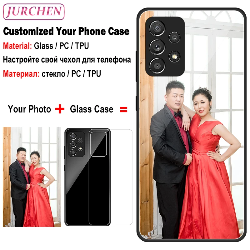 Phone Case Photo Cases For Samsung Galaxy S7 S6 Edge S8 S9 S10 S24 Lite Ultra S10e Note 8 9 A6 A7 A9 J4 J6 J8 Plus Glass Cover