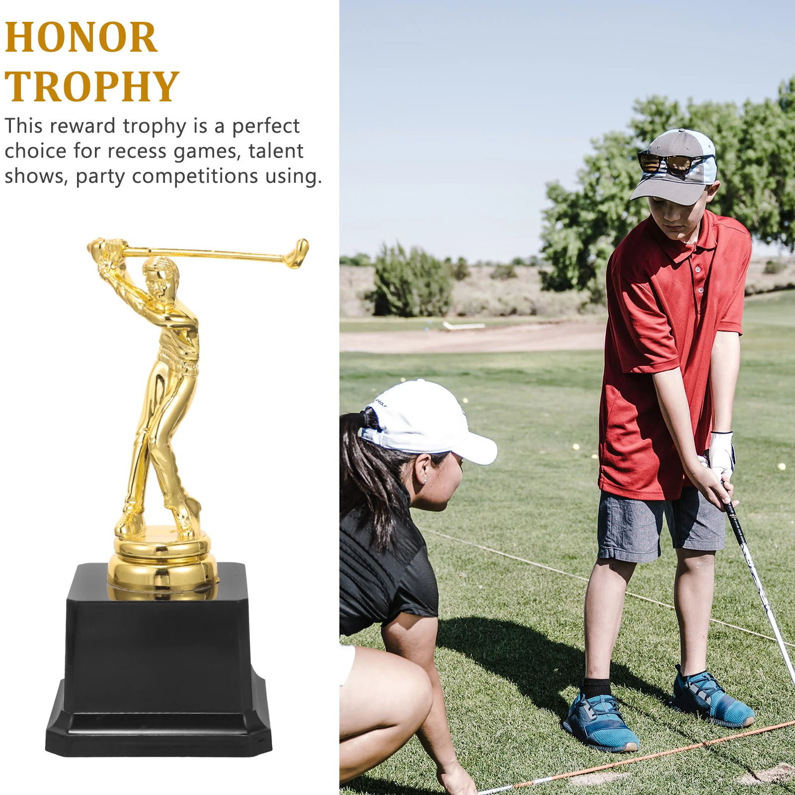 Golf Trophy Award Sports Souvenirs Customizable Mini Cup For Edging ABS Material Golfing Trophy Decor Kids Competition