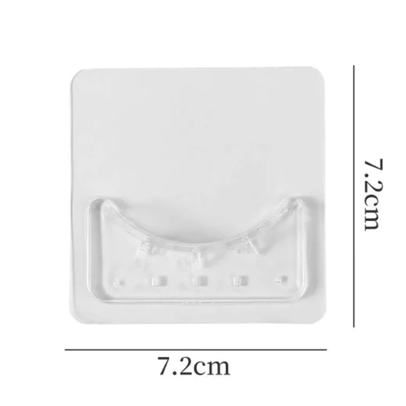 2Pcs Shower Curtain Rod Mounting Bracket Punch-Free Adhesive Rod Mounting Fixture Shower Curtain Hook Bathroom Accessories